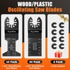 Kyoffiie 100 Pcs Oscillating Tool Blades, Quick Release Multitool Blades