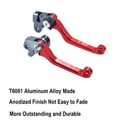KZLM Motorcycle CNC Aluminum Brake Clutch Lever Pivot Handle for CRF125F CRF 125F 2014-2023 Pit Dirt Bike(Red)