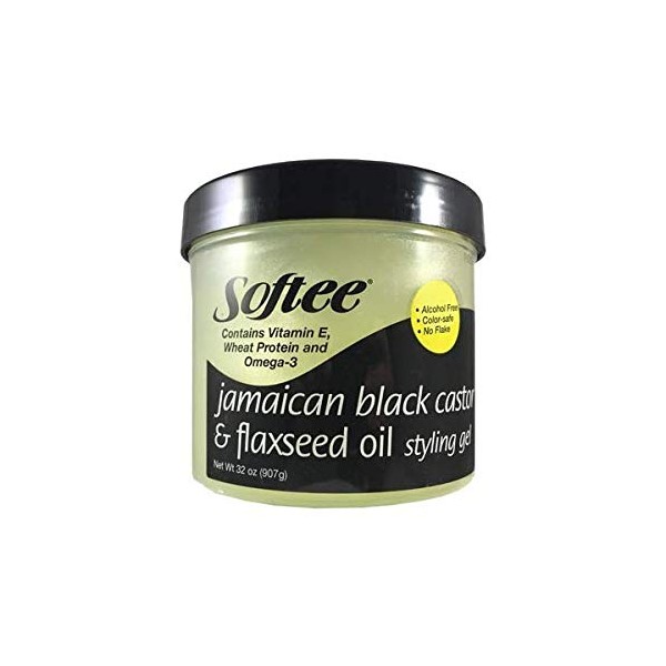 Softee Jamaican Black Castor & Flaxseed Oil Styling Gel 32 Oz
