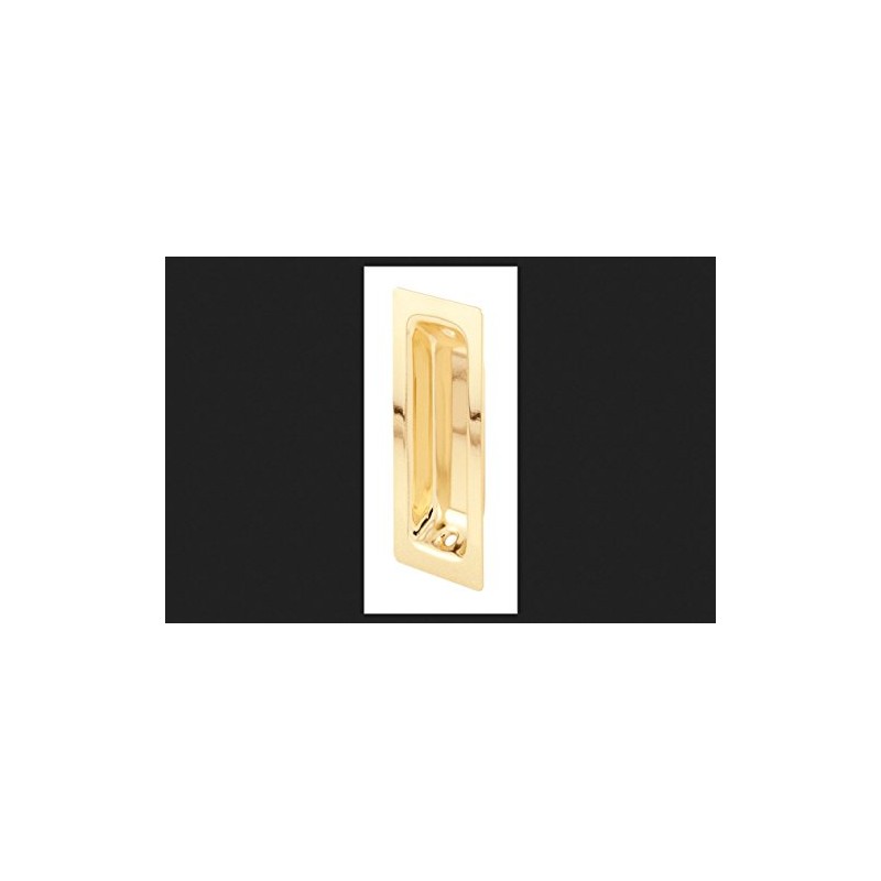 Prime Line Products 162457 Brass-Plated Steel Pocket Door Pull Handle