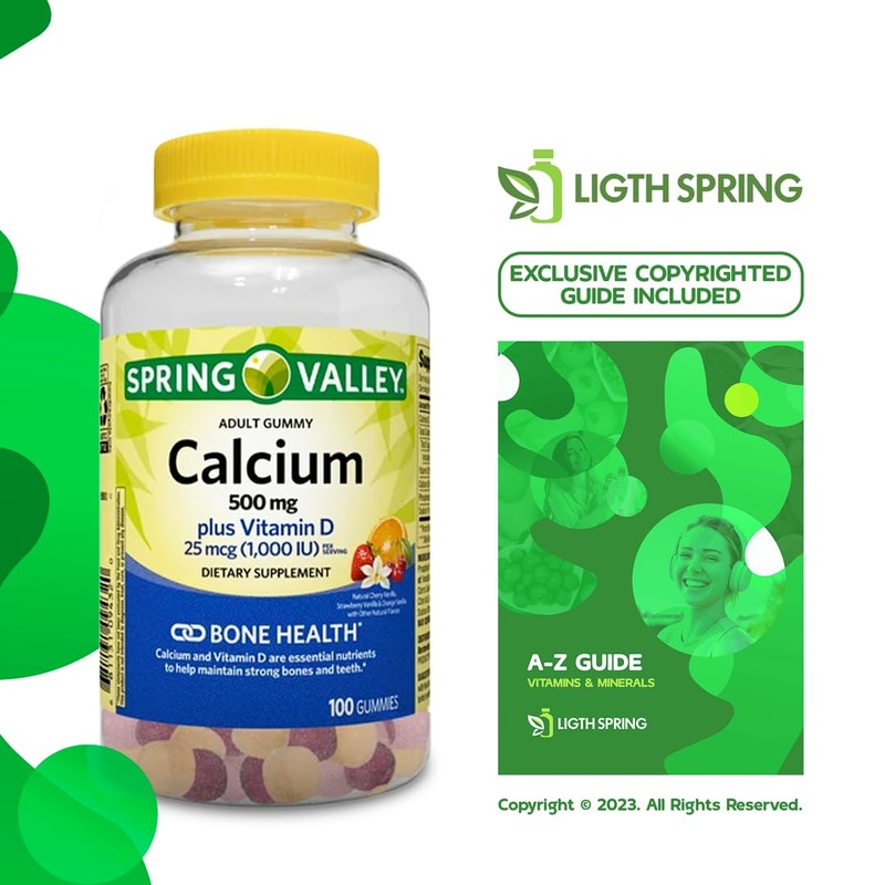 Calcium Plus Vitamin D, Adult Gummies, 500 mcg, 1000 IU,