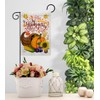 Thanksgiving Cornucopia Garden Flag - Set Wall Holder Fall Turkey