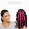 Beavorty 20 Piezas Extensiones De Cabello Rosa Clip De Color