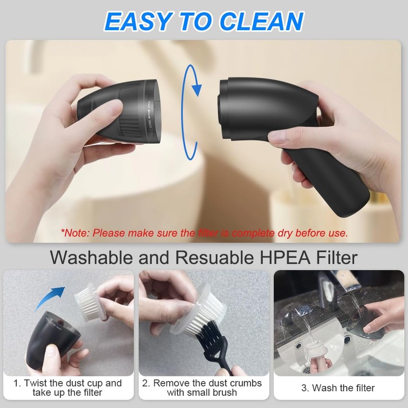 HONKASU 4.3Kpa Keyboard Vacuum Cleaner Portable Computer Vacuum Handheld Vacuum