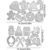 Christmas Cutting Stencil, YouXiaor 16 Pieces Cutting Dies Christmas Set
