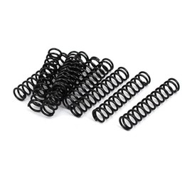 TOP-VIGOR 10Pcs Compression Spring, 1.2mm Wire Dia, 9mm OD, 45mm Free Length Dual Extended Durable Dual Hook Tension Spring for Furniture Screen Doors Repair Projects