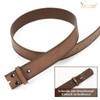 JasGood Western Leather Men's Belt (without Buckle), 3.8 cm Width,