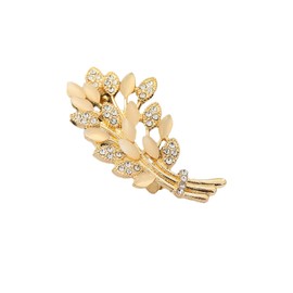 Qiwenr Brooch Pin Crystal, Alloy and rhinestone