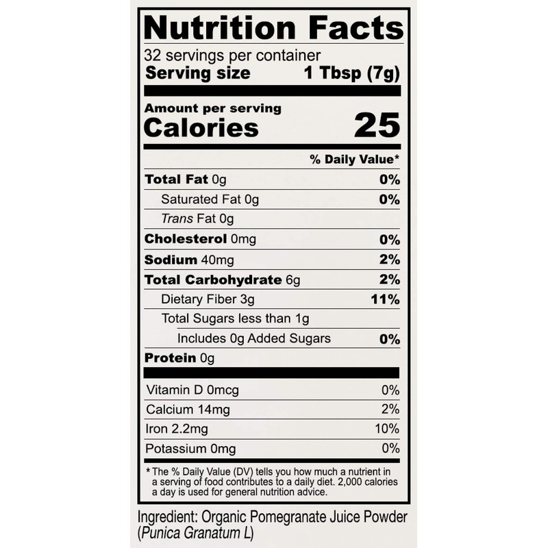 Anthony's Organic Pomegranate Juice Powder, 8 oz, Gluten Free, Non