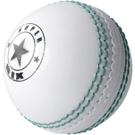SPIN FIRST Soft & Safe Indoor Outdoor Incrediball Cricket Balls! Real Stitched Seam for Coaching, Training, Practice & Garden Play | For All Ages (1x White)