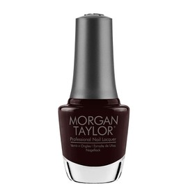 Morgan Taylor Nail Lacquer (Pumps Or Cowboy Boots?) Black Professional Lacquer, Vibrant, Chip-Resistant, Fast-Drying, Long-Lasting, High-Shine, Perfect for Manicures & Pedicure, 0.5 ounce.