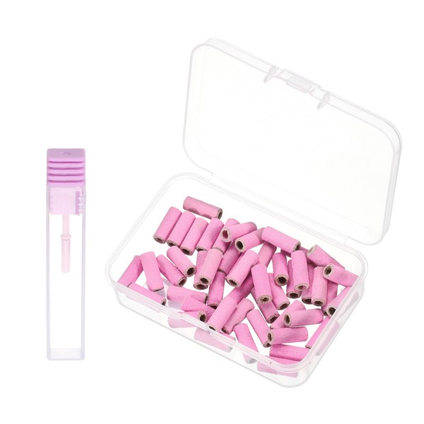HARFINGTON 50pcs Sanding Bands for Nail Drill, 180 Grit Small