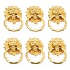 6 Pack Dresser Drawer Cabinet Lion Head Pull Handle Knobs