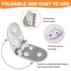 8 Pcs Flip Hinges Round Edge, 270 Degree Folding Flip