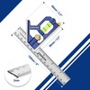 WORKPRO Carpentry Squares 6Inch/150mm, Combination Square, Engineers Set Square, Adjustable