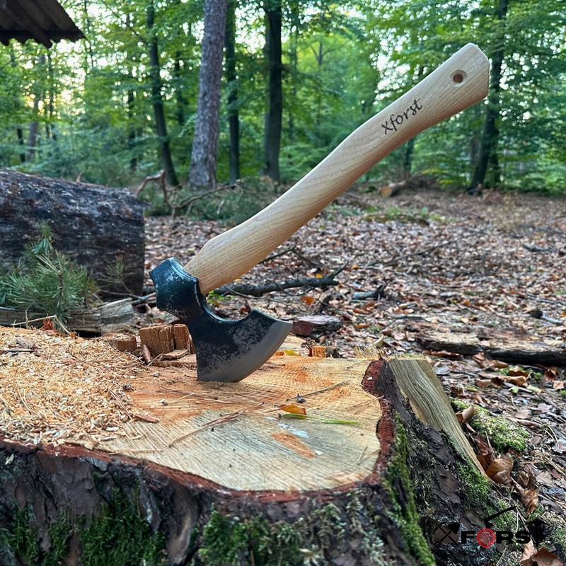 Xforst X-WIC Viking Axe Hatchet Made of Hickory Handle Including