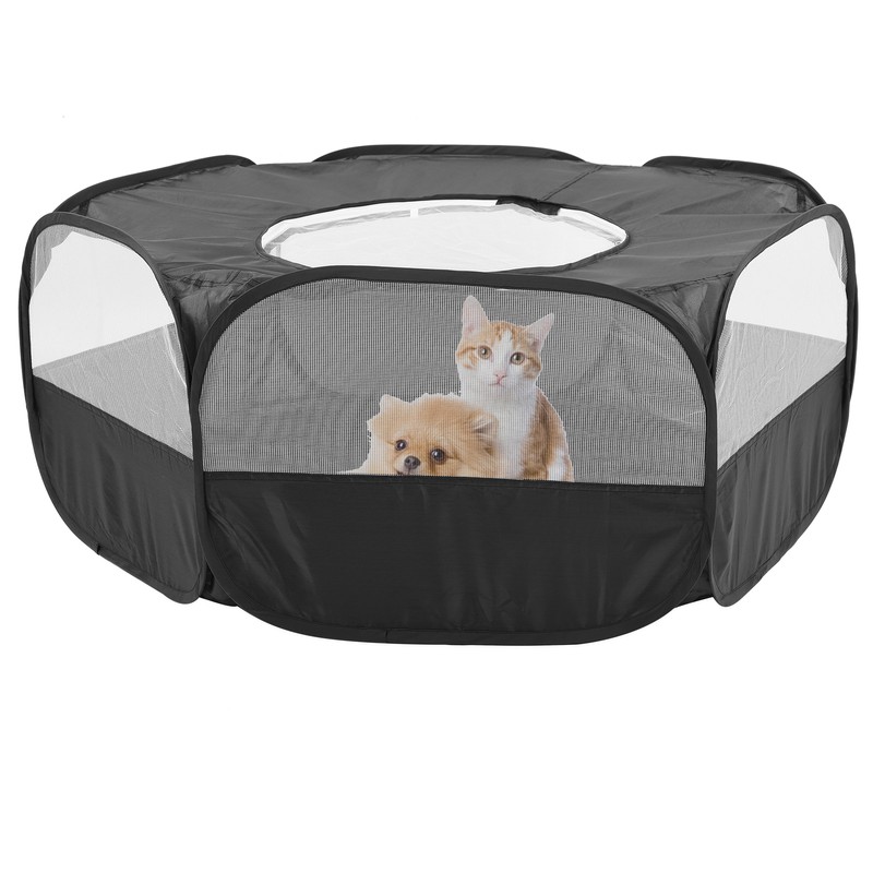 Foldable Small Animal Hamster Fence Autoopen Outdoor Indoor Exercise Crawling