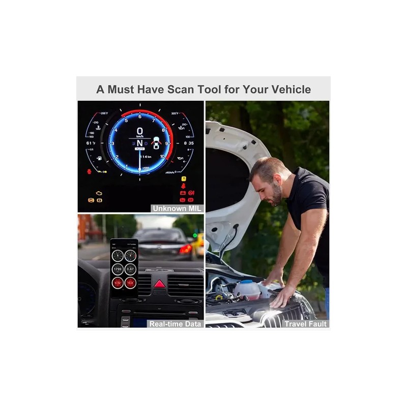 Escaner Automotriz Hh Obd2 Elm327 V1.5 Bluetooth 5.1