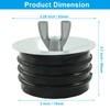 HARSKIYER 3 Inch Sewer Cleanout Cap, Durable Mechanical Test Plug