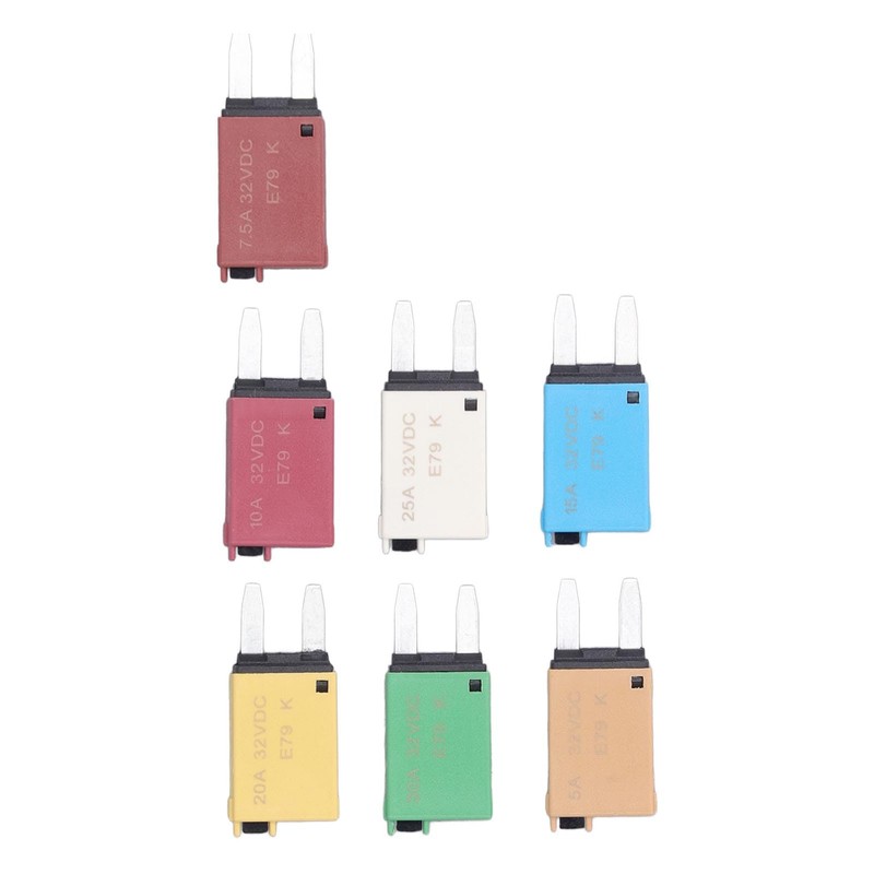 Resettable Fuse Circuit Breaker Kit, 7PCS 5A 7.5A 10A 15A