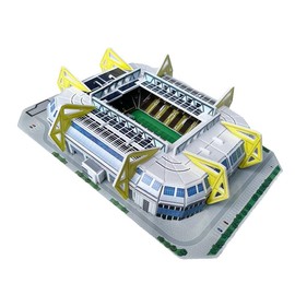 Habarri Mini Signal Iduna Park Stadium Puzzle 3D - 3D Puzzle Stadium - Small 3D Football Stadium for Children and Adults - Mini Football Stadium Model - Model Building - 35 Elements