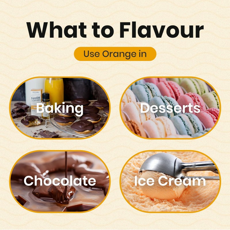 Foodie Flavours Natural Orange Flavouring, High Strength - 15ml