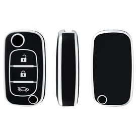 OFFCURVE Key Case Car Key Cover Key Case Protective Cover for Renault Clio Modus Twingo Kangoo Espace Laguna Grandtour Trafic Master Wind Megane Scenic Safrane Vivaro