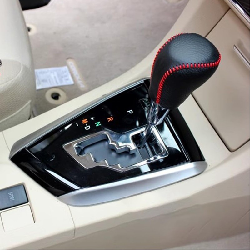 Genuine Leather Gear Shift Knob Cover Protector Hand Sewing for