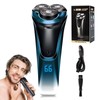 Snapbuy Electric Razor for Men, Waterproof Cordless Shaver with 90-Min