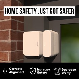 Magnet Riser Compatible with SimpliSafe | Alarm Contact Spacer with 3M Adhesive | Alarm Riser - Sensor/Magnet Not Included (2 Pack - 1 inch)