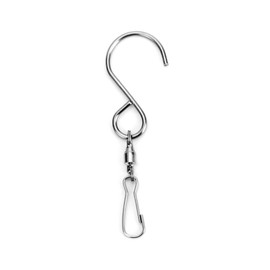 QWORK® 5 x Hanging Basket Chains (9.5") and 10 x Hanging Basket Hooks with Clips for Hanging Flower Pots Planters Bird Feeders Lanterns Chalkboards and Ornaments