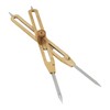 Acurit 9" Brass Proportional Divider - Solid Steel Points, Adjustable