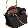 Bolsa Mujer LONGVOYAGE - Sac Rouleau Mediana (Negro)