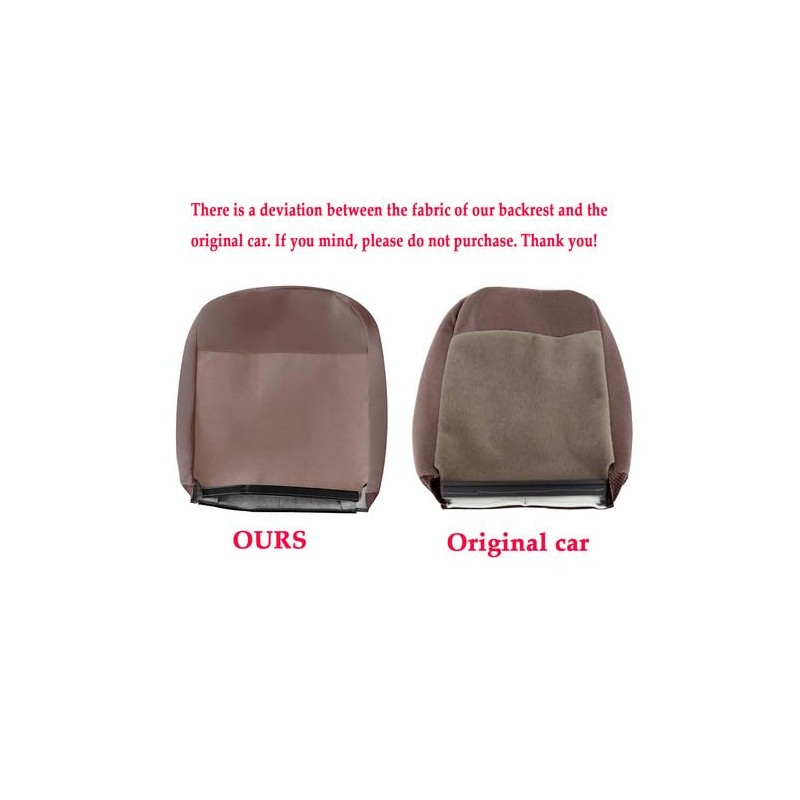Zieichy Driver Side Bottom + Top Back Cloth Seat Cover