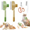 Cat Flea Comb Pet Grooming Set, 2Pcs Pets Hair Removal