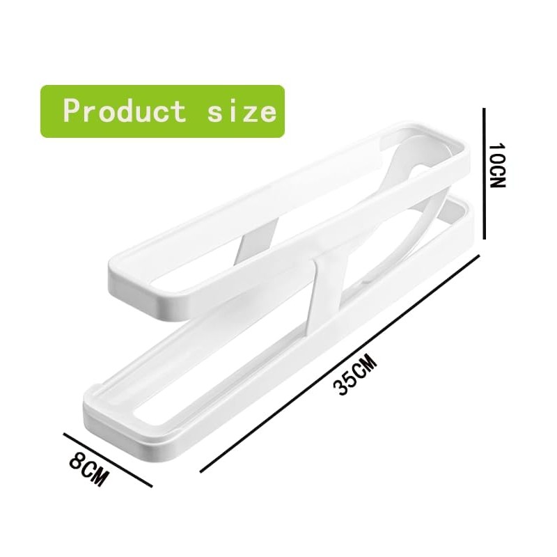 YaLiyA Egg Holder For Refrigerator Automatically Rolling Egg Storage Container