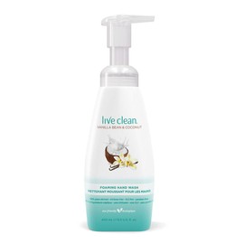 Live Clean Foaming Hand Wash, Vanilla Bean & Coconut, 400 mL