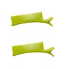 Mikinona 4pcs Small Green Multi-function Hairdressing Clips Salon Cutting Dyeing