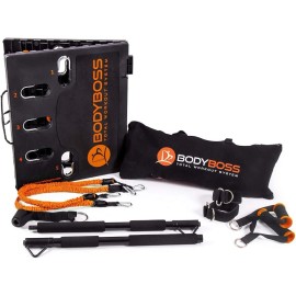 BodyBoss New Sealed BodyBoss Home Gym 2.0 - Full Portable Gym Home Workout Package Orange