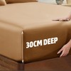 AL NOOR HOME Premium Beige Fitted Sheet - 100% Pure