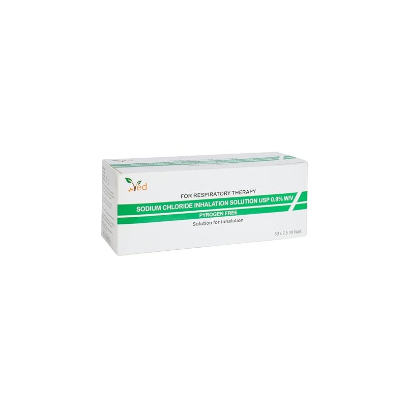 VED Isotonic Inhalation Saline Solution, 0.9% Sodium Chloride (NaCl), 50