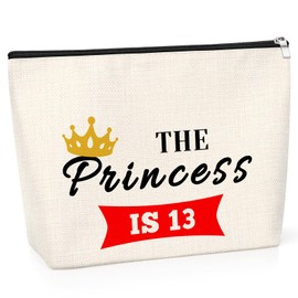 13th Birthday Gift for Daughter Cosmetic Bag Daughter Gift from Mum Dad 13 Year Old Gifts Daughter Birthday Gift 13th Gifts Makeup Bag Turning Thirteen Gift Ideas 13th Birthday Gift Travel Makeup Bag