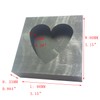 OTOOLWORLD Big Heart Graphite Casting Ingot Mold Metal Refining Scrap