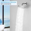 KINLIV 8 Inch Round Rain Shower Head Chrome, All Metal