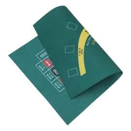 NOLITOY Portable Poker Mat with Dual Sided Felt Surface Foldable Design for Family Gatherings Theme Parties and Game Versatile Gaming Pad for Exciting Play