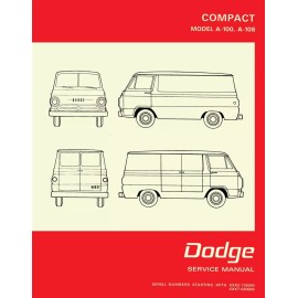 1968 - 1970 Dodge A-100 & A-108 Van Shop Manual