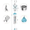 Strackvial Solar LED Angel Wind Chimes, Hanging Angel Wind Chime