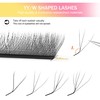 XIUSUZAKI W Lash Extensions 4D Eyelash Extensions W Shape 0.07mm