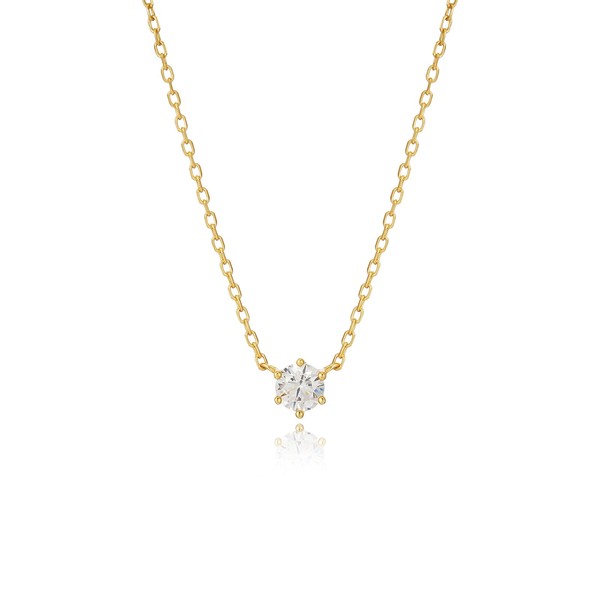 JaruJaru Dainty Vermeil Ultra Thin Gold Chain Necklace, 14K Gold