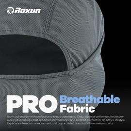 ROXUN Ski Mask Balaclava Shiesty, Motorcycle Football Windproof UV Protector Cooling for Men/Women Black